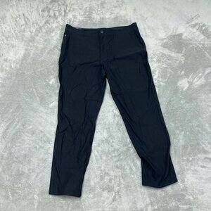 Performance Flex Men’s Black Pants 30x32 Stretch Waist Lightweight  a0246